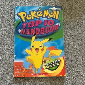 Scholastic Pokémon Top 10 Handbook - Blue and Yellow